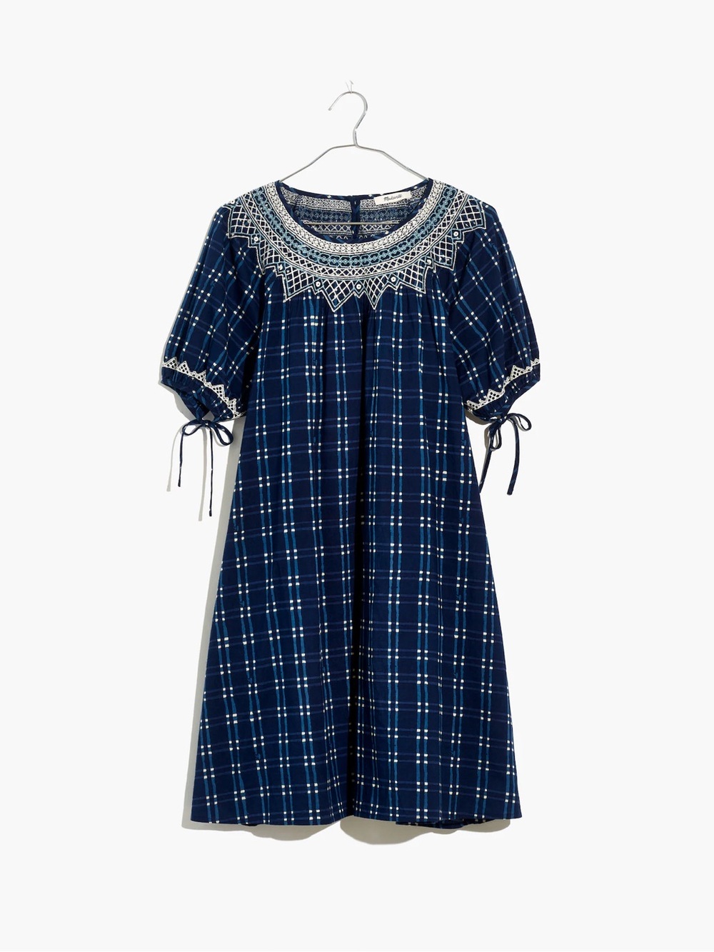 Madewell Babydoll Embroidered Dress